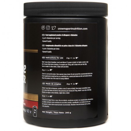 CROWN Sport Nutrition L-Glutamina Kyowa 240grs