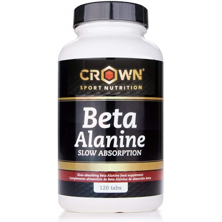 Crown Sport Nutrition Beta Alanina Slow Absorption, Ayuda a reducir la parestesia, Suplemento para deportistas - 120 comprimidos