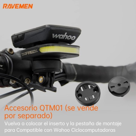 RAVEMEN FR160 LUZ DELANTERA BICICLETA COMPATIBLE GARMIN