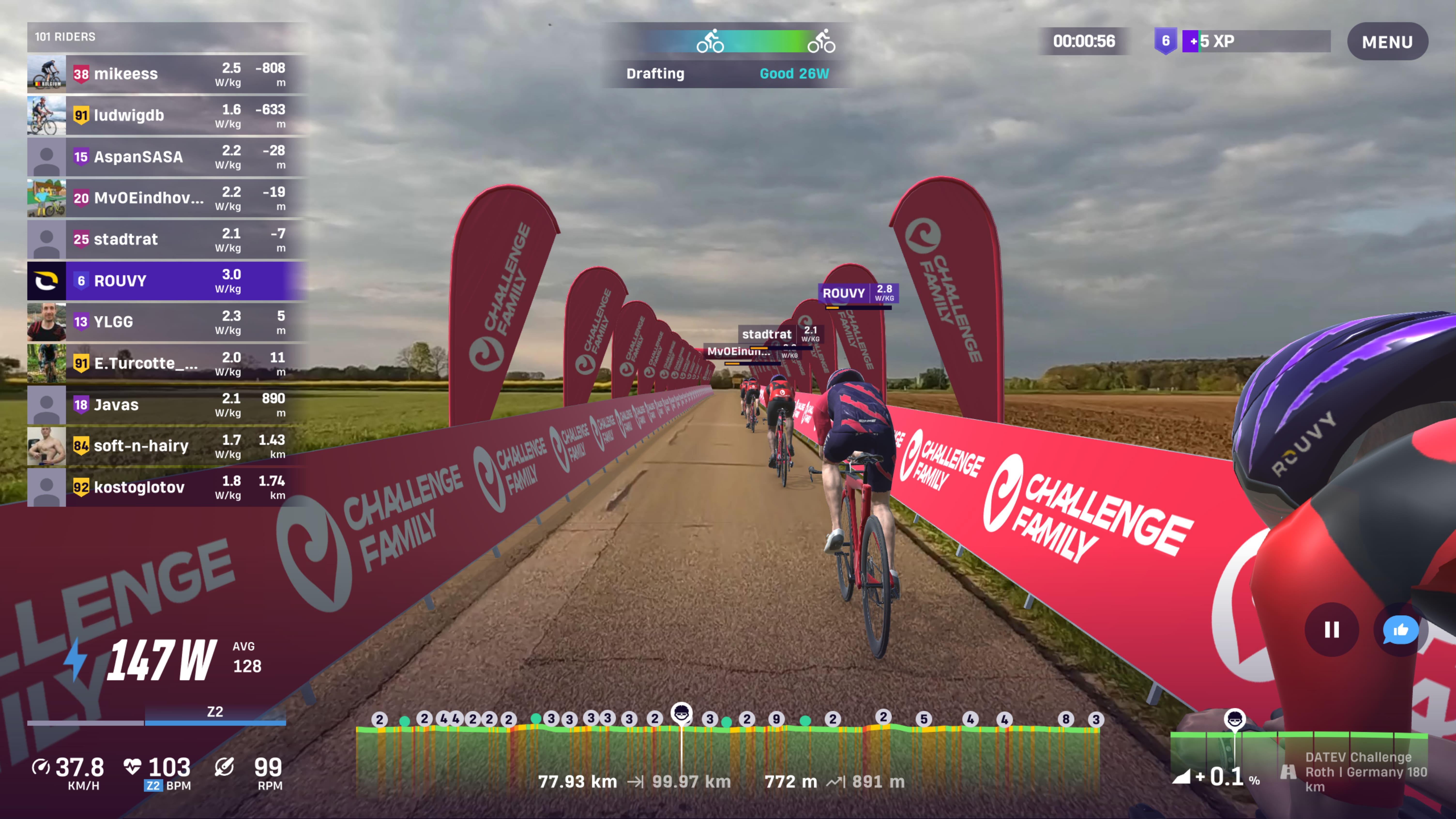 ROUVY evento Challenge